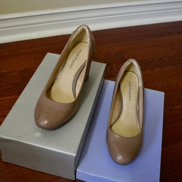 Hush Puppies Nude Heels - Size 7.5 - Picture 1 of 4